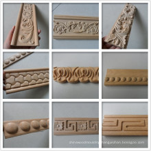 Carved decorative wood moulding trim